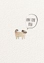 Открытка «Hug the pug!», превью фото 1