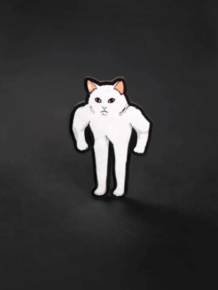 Значок WAF WAF «Кот-амбал», фото 2.