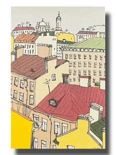 Открытка «Крыши Петербурга №3», Elizabeth Madar