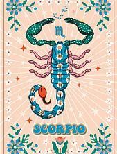 Постер интерьерный со знаком зодиака «Скорпион», А3