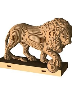 Картонный конструктор 3D «Петербургский лев»