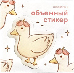3Д Стикер на телефон «Уточка с цветочком», объёмный