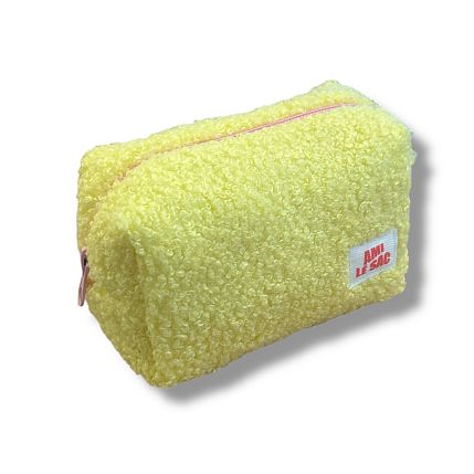 Косметичка ручной работы «Bebesss», жёлтая, барашек, фото 2.
