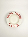Тарелка шляпа ручной работы ММ керамика «Pasta Lovers Club», 26 см, превью фото 1