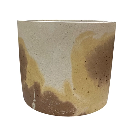 Кашпо Детали решают «Средняя деталь», бетонное, бежево-молочный, фото 5.