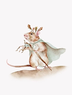 Постер интерьерный в детскую «Мышиный король», А3