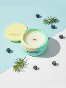 Cвеча «Морозный можжевельник», соевый воск, 50 мл 