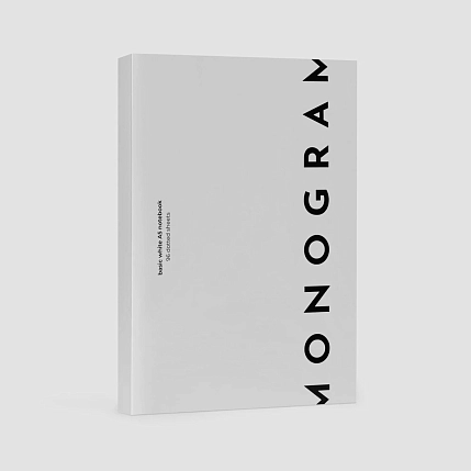 Блокнот MONOGRAM в точку, А5, 96 листов, белый, фото 4.
