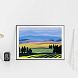 Постер интерьерный «Пейзаж с полями и горами», А3, превью фото 2