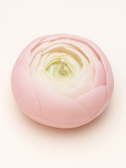 Свеча цветок «Ранункулюс», фото 2.