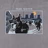 Оверсайз футболка Barking Store «Think positive», XL муж., серый, превью фото 2