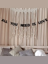 Бумажная гирлянда из букв Tak.sebe.prazdnik «ALL YOU NEED IS LOVE», чёрная, картон, 240 г/м², превью фото 2