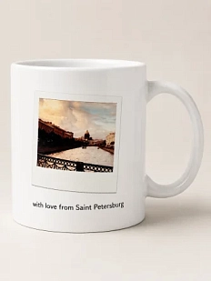 Кружка DARI DARI Санкт-Петербург Поцелуев мост «With love from Saint Petersburg», фото, керамика, 330 мл