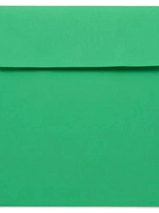 Конверт зелёный квадратный 16 × 16 см