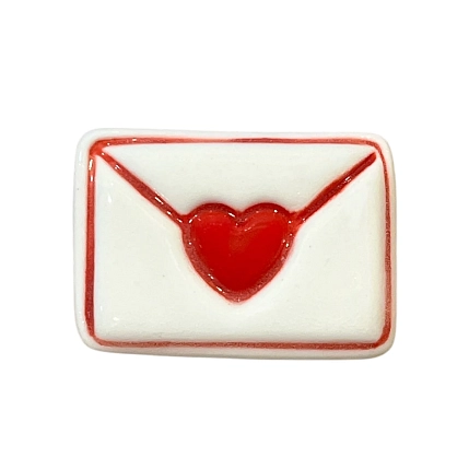 Брошь ручной работы Ceramission «Письмо», керамика, фото 2.