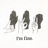 Оверсайз футболка Barking Store «I'm fine», 2XL муж., тёмно-серый, превью фото 2