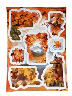 Стикерпак Лавкот «Осень в Японии», А6