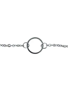 Браслет ручной работы с колечком, ювелирная сталь