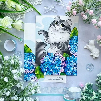 Открытка Лавкот «Норвежская лесная», А6, фото 1.