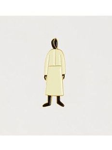 Металлический значок «Крестьянка»