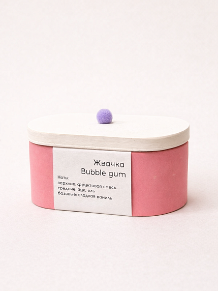 Интeрьерная свеча «Жвачка», соевый воск, маленькая, фото 2.