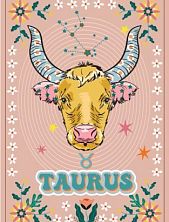Постер интерьерный DARI DARI со знаком зодиака «Телец», А4
