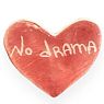 Брошь ручной работы сердечко No drama, розовая, керамика, превью фото 1