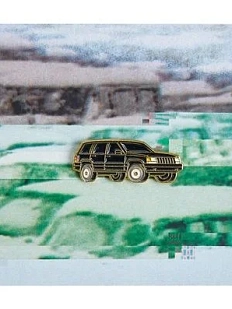 Металлический значок Heart of Moscow «Джип» серия 90-е