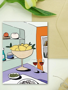 Открытка DARI DARI «Натюрморт с лимонами», А6