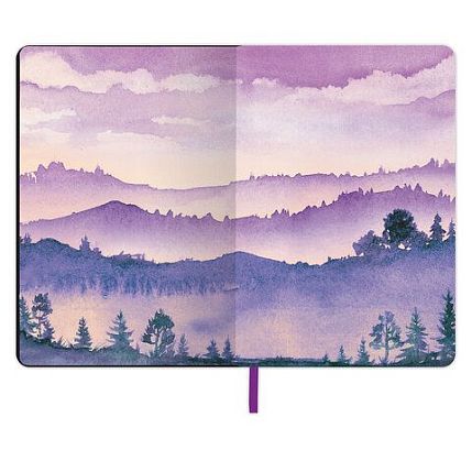 Блокнот «Violet» в клетку, А5, 80 листов, фиолетовый, фото 6.