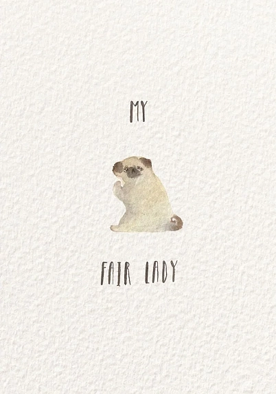 Открытка ЙЕТТИ «My fair lady», белая, А6, фото 1.