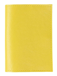 Обложка для паспорта Kokosina bags, натуральная кожа, жёлтый