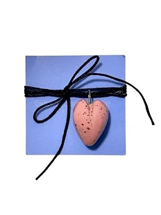 Подвеска ручной работы Бережно «‎Сердце»‎‎, керамика, 30 мм