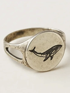 Перстень из нейзильбера «Кит»