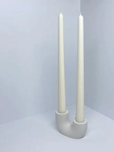 Свеча ручной работы «Классика», белый