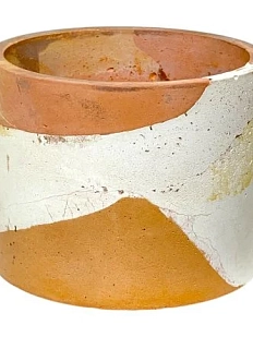 Кашпо Детали решают «Большая деталь», бетонное, персиковый