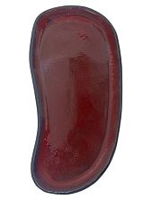 Блюдце ручной работы бордовое, керамика, 20 см