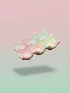 Подставка универсальная, голубая, керамика