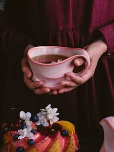 Кружка ручной работы Андуин VELES «Рассвет над Имладрис», фарфор, 400 мл