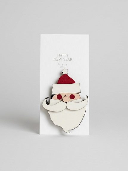 Бирка для подарка на прищепке «Санта», BOE, фото 1.