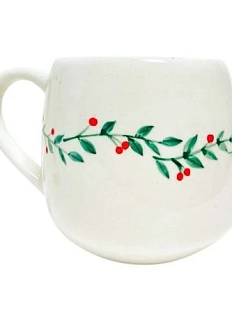 Кружка ручной работы Верба керамика «Остролист», круглая, керамика, 250 мл