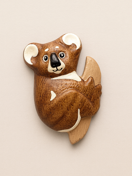 Брошь «Коала», фото 1.