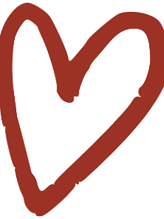 3D Стикер на телефон «Красное сердце», объёмный, 3 см