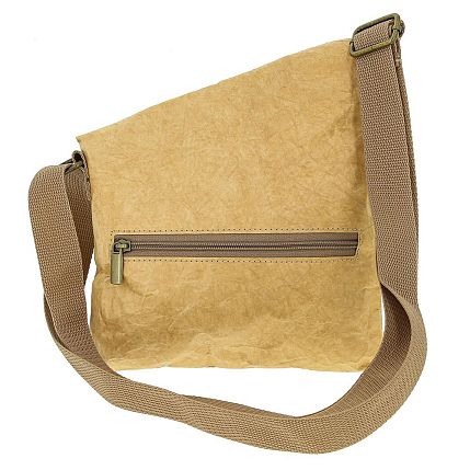 Сумка Ranzel Bags «Nichosi Kraft», крафт, тайвек, бежевая, фото 3.