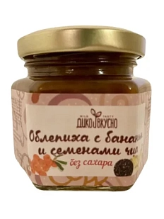 Десерт Дико Вкусно «Облепиха с Бананом и семенами чиа», 100 гр