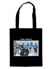 Сумка шоппер Barking Store «Think positive», чёрный