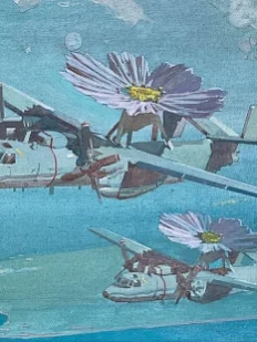 Постер интерьерный Василий Аникин «Flowers Victory», А4