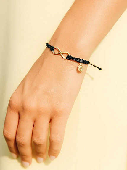 Браслет WAF WAF «Бесконечность», черный, фото 2.