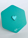 Значок «Сердечко», бирюзовый, превью фото 1