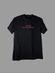 Футболка «J`adore» чёрная, XS